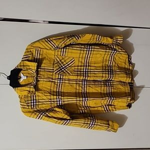 Yellow plaid dress